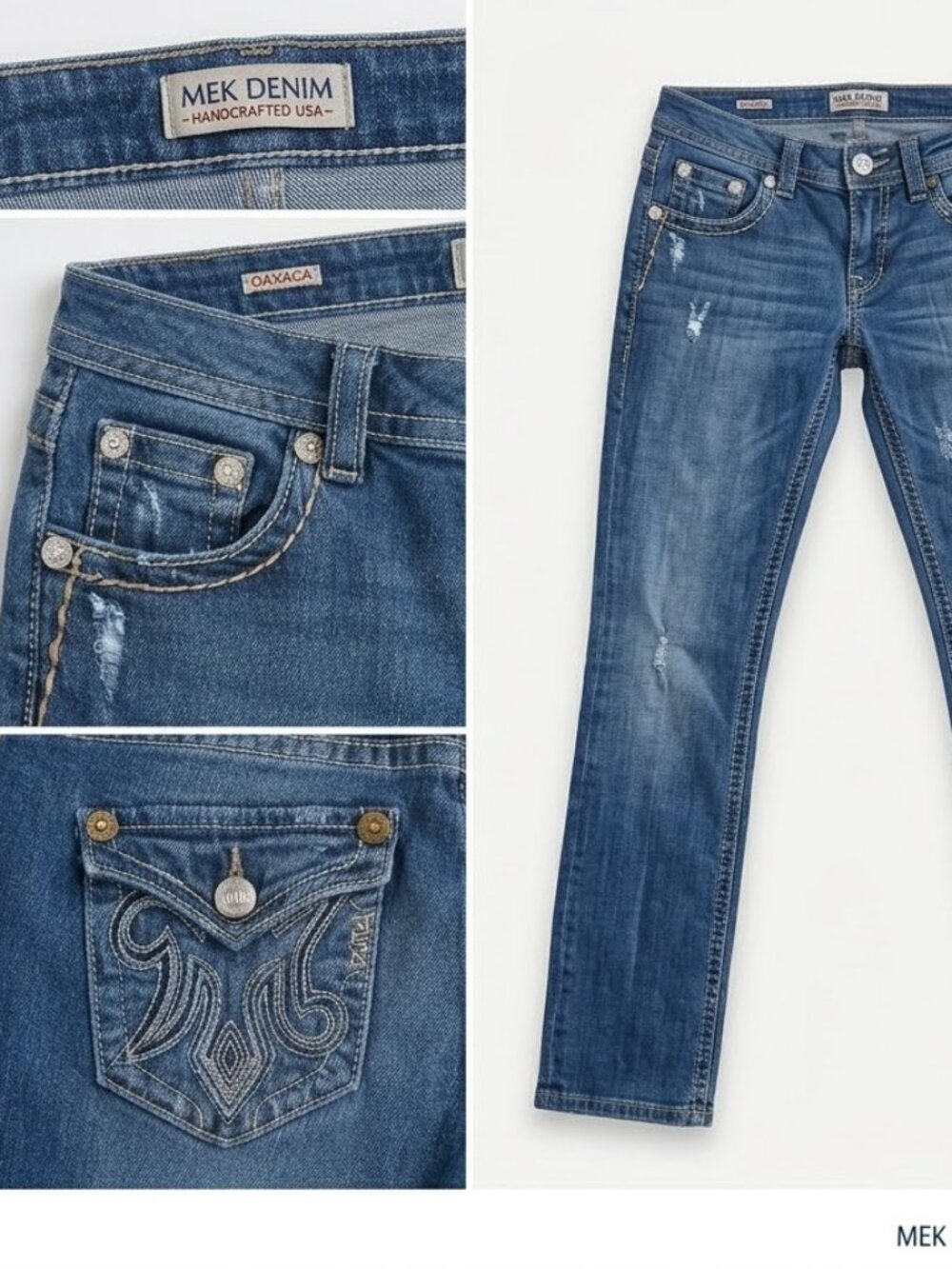 MEK Denim Jeans Size 29x34 straight leg